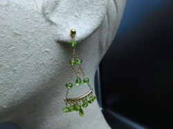 14k gold green drop ears main